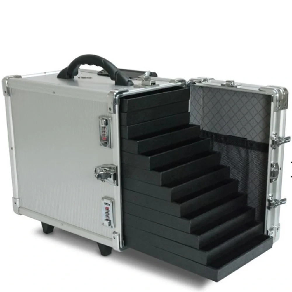 Silver Portable Jewerly Case